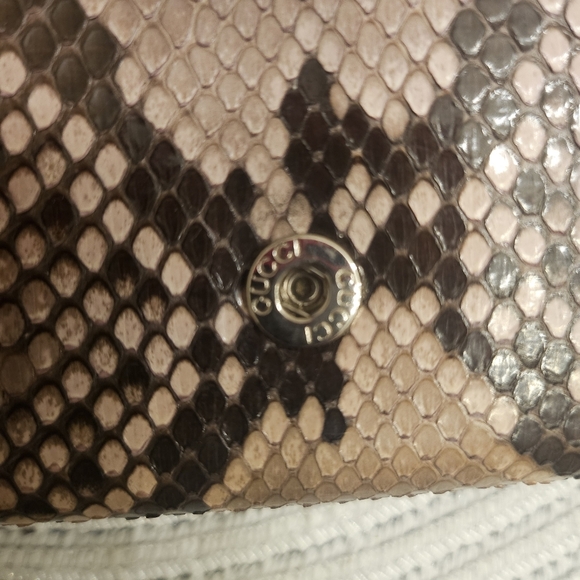 Gucci Python Continental Wallet w/ Crystal GG Logo | Box & Dustbag - Picture 7 of 14